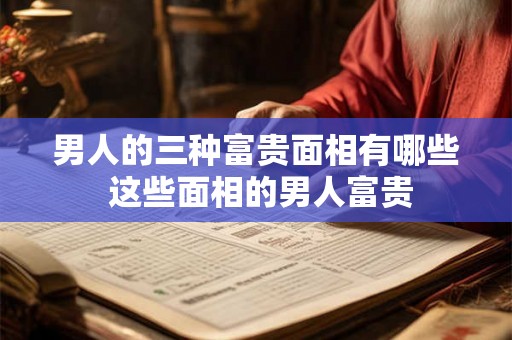 男人的三种富贵面相有哪些 这些面相的男人富贵 男人的三种富贵面相有哪些 这些面相的男人富贵