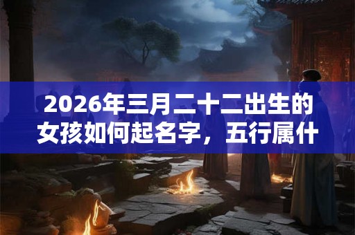 2026年三月二十二出生的女孩如何起名字，五行属什么