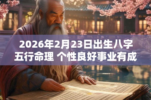 2026年2月23日出生八字五行命理 个性良好事业有成 2026年2月23日出生八字五行命理 个性良好事业有成