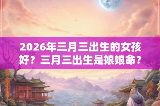 2026年三月三出生的女孩好？三月三出生是娘娘命？