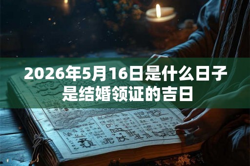 2026年5月16日是什么日子 是结婚领证的吉日
