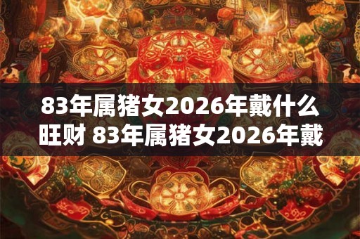 83年属猪女2026年戴什么旺财 83年属猪女2026年戴什么好 83年属猪女2026年戴什么旺财 83年属猪女2026年戴什么好