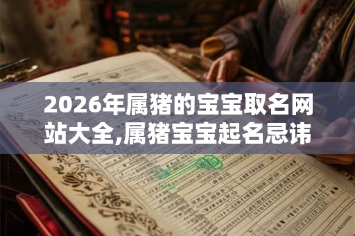 2026年属猪的宝宝取名网站大全,属猪宝宝起名忌讳？