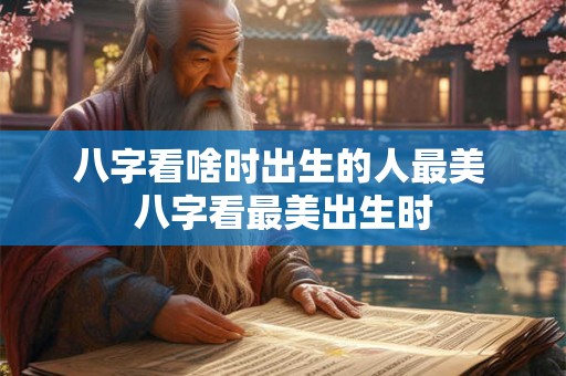 八字看啥时出生的人最美 八字看最美出生时