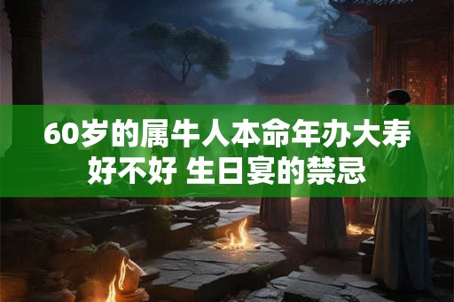 60岁的属牛人本命年办大寿好不好 生日宴的禁忌