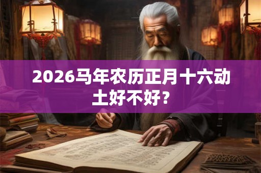 2026马年农历正月十六动土好不好？