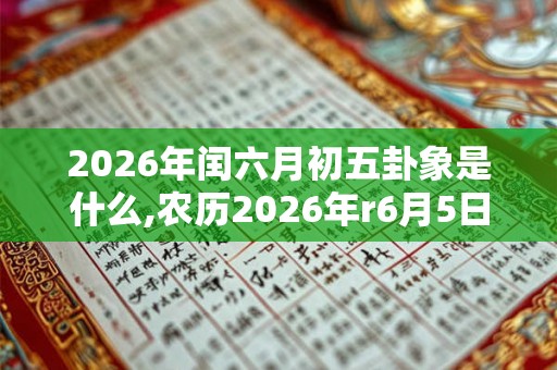2026年闰六月初五卦象是什么,农历2026年r6月5日卦象