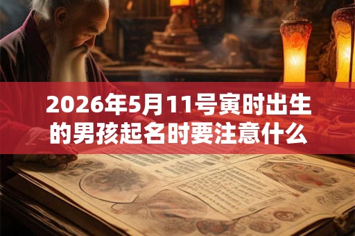 2026年5月11号寅时出生的男孩起名时要注意什么 2026年5月11号寅时出生的男孩起名时要注意什么