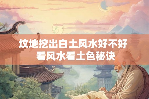 坟地挖出白土风水好不好  看风水看土色秘诀
