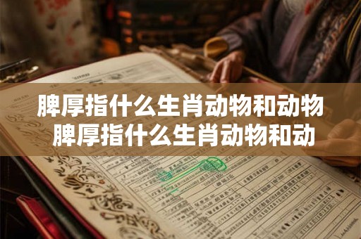 脾厚指什么生肖动物和动物 脾厚指什么生肖动物和动物呢