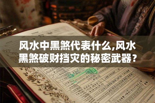 风水中黑煞代表什么,风水黑煞破财挡灾的秘密武器? 风水中黑煞代表什么,风水黑煞破财挡灾的秘密武器?