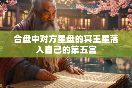 合盘中对方星盘的冥王星落入自己的第五宫
