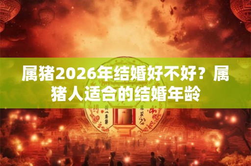 属猪2026年结婚好不好？属猪人适合的结婚年龄