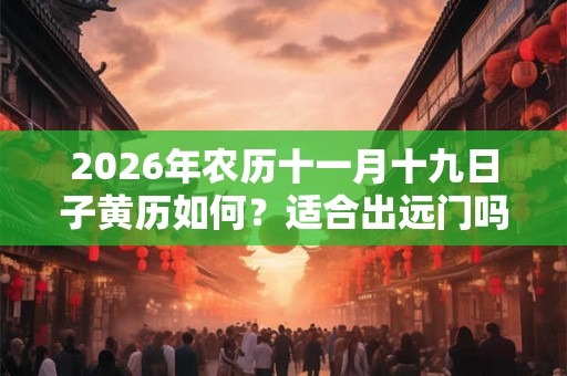 2026年农历十一月十九日子黄历如何?适合出远门吗? 2026年农历十一月十九日子黄历如何?适合出远门吗?