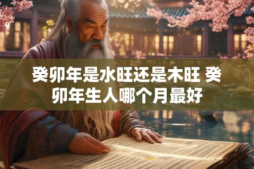 癸卯年是水旺还是木旺 癸卯年生人哪个月最好