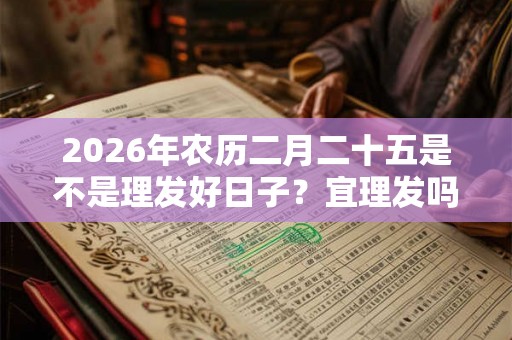 2026年农历二月二十五是不是理发好日子？宜理发吗