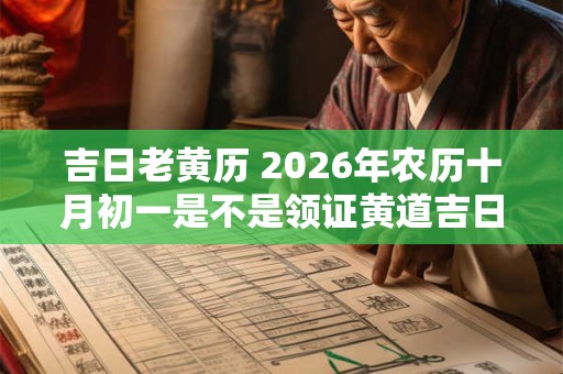 吉日老黄历 2026年农历十月初一是不是领证黄道吉日