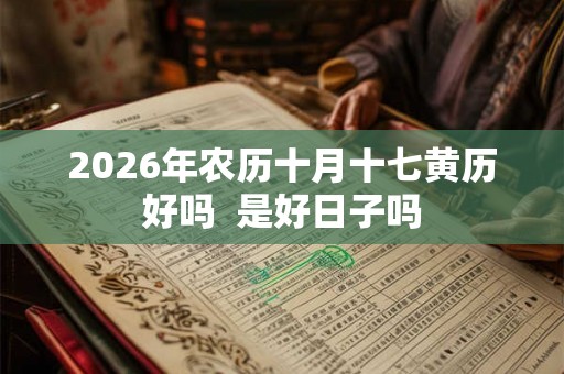 2026年农历十月十七黄历好吗 是好日子吗 2026年农历十月十七黄历好吗 是好日子吗