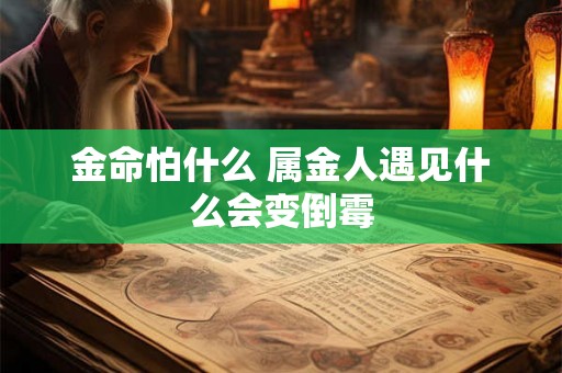 金命怕什么 属金人遇见什么会变倒霉 金命怕什么 属金人遇见什么会变倒霉