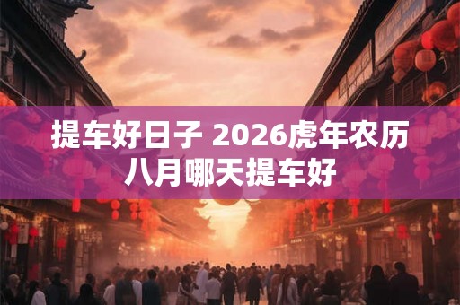 提车好日子 2026虎年农历八月哪天提车好 提车好日子 2026虎年农历八月哪天提车好