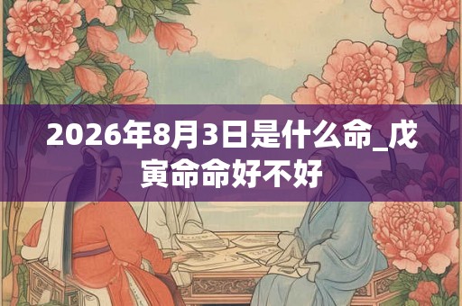 2026年8月3日是什么命_戊寅命命好不好 2026年8月3日是什么命_戊寅命命好不好
