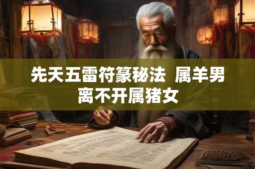 先天五雷符篆秘法  属羊男离不开属猪女
