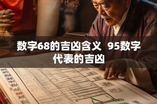 数字68的吉凶含义 95数字代表的吉凶 数字68的吉凶含义 95数字代表的吉凶