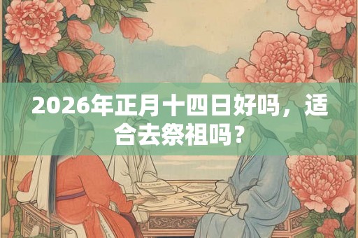 2026年正月十四日好吗，适合去祭祖吗？