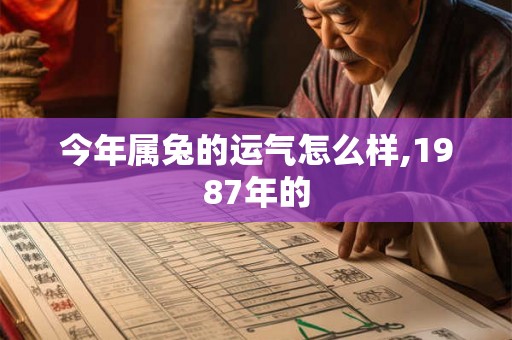 今年属兔的运气怎么样,1987年的 今年属兔的运气怎么样,1987年的
