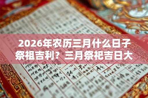 2026年农历三月什么日子祭祖吉利？三月祭祀吉日大全