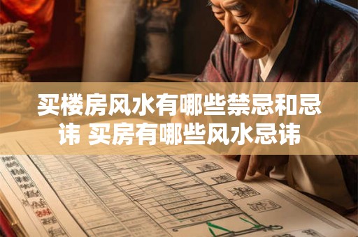 买楼房风水有哪些禁忌和忌讳 买房有哪些风水忌讳