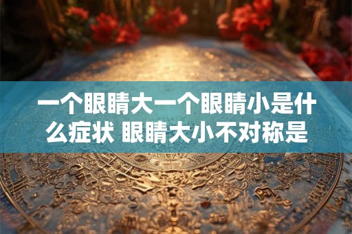 一个眼睛大一个眼睛小是什么症状 眼睛大小不对称是什么症状