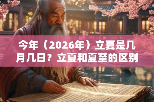 今年(2026年)立夏是几月几日?立夏和夏至的区别? 今年(2026年)立夏是几月几日?立夏和夏至的区别?