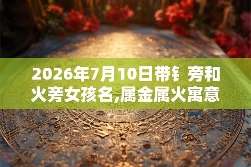 2026年7月10日带钅旁和火旁女孩名,属金属火寓意好女