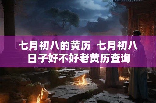 七月初八的黄历  七月初八日子好不好老黄历查询