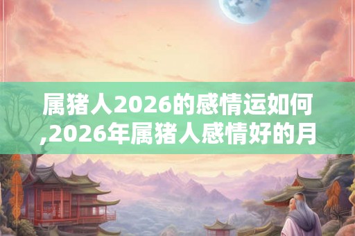 属猪人2026的感情运如何,2026年属猪人感情好的月份