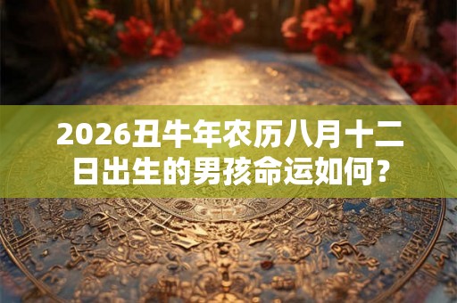 2026丑牛年农历八月十二日出生的男孩命运如何？