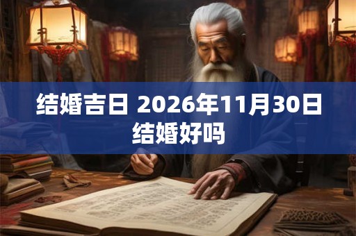 结婚吉日 2026年11月30日结婚好吗 结婚吉日 2026年11月30日结婚好吗