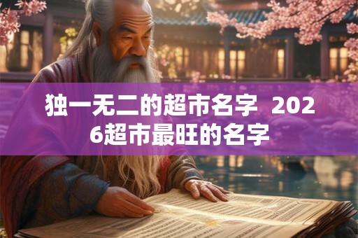 独一无二的超市名字  2026超市最旺的名字