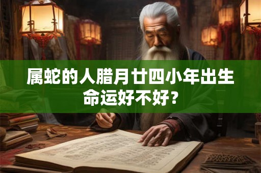 属蛇的人腊月廿四小年出生命运好不好？
