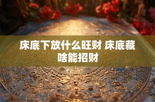 床底下放什么旺财 床底藏啥能招财