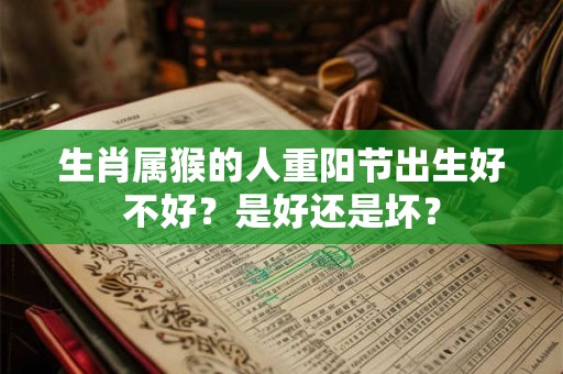 生肖属猴的人重阳节出生好不好?是好还是坏? 生肖属猴的人重阳节出生好不好?是好还是坏?
