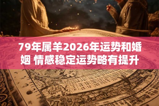 79年属羊2026年运势和婚姻 情感稳定运势略有提升