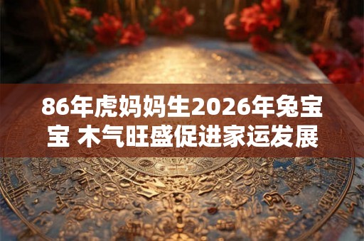 86年虎妈妈生2026年兔宝宝 木气旺盛促进家运发展