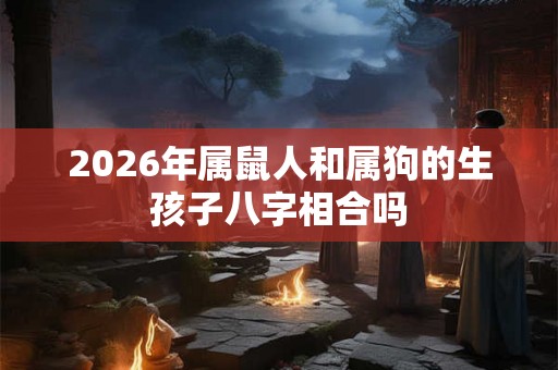 2026年属鼠人和属狗的生孩子八字相合吗