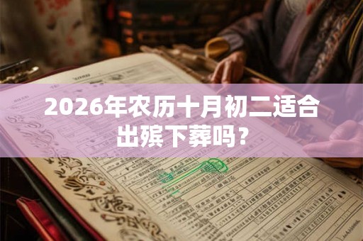 2026年农历十月初二适合出殡下葬吗？