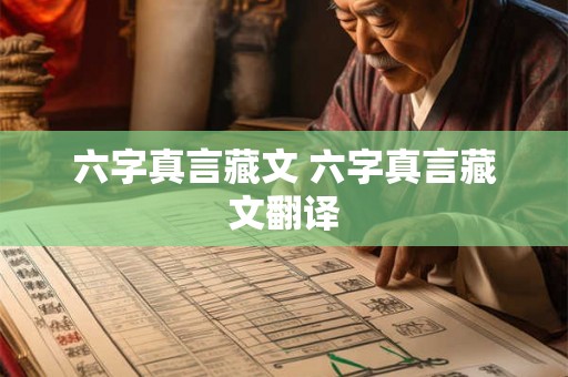 六字真言藏文 六字真言藏文翻译