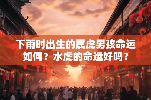 下雨时出生的属虎男孩命运如何？水虎的命运好吗？