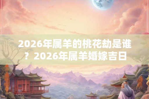 2026年属羊的桃花劫是谁？2026年属羊婚嫁吉日