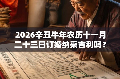 2026辛丑牛年农历十一月二十三日订婚纳采吉利吗？